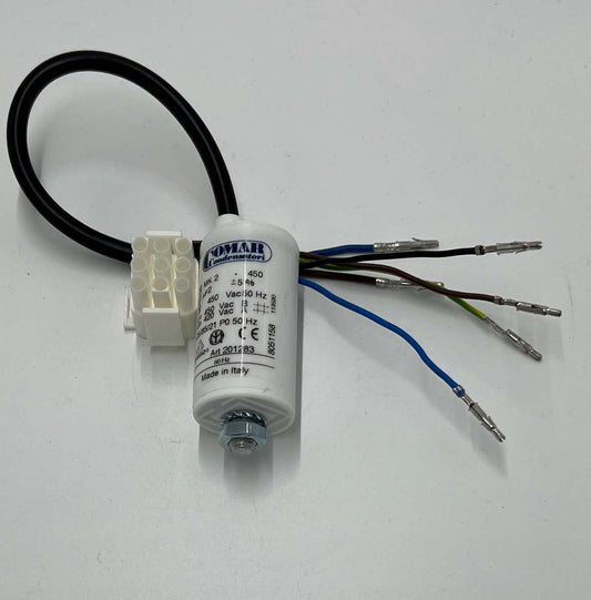 Stiftning av kondensator & Motor inkl orginalkontakt